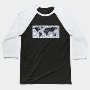 world map Baseball T-Shirt